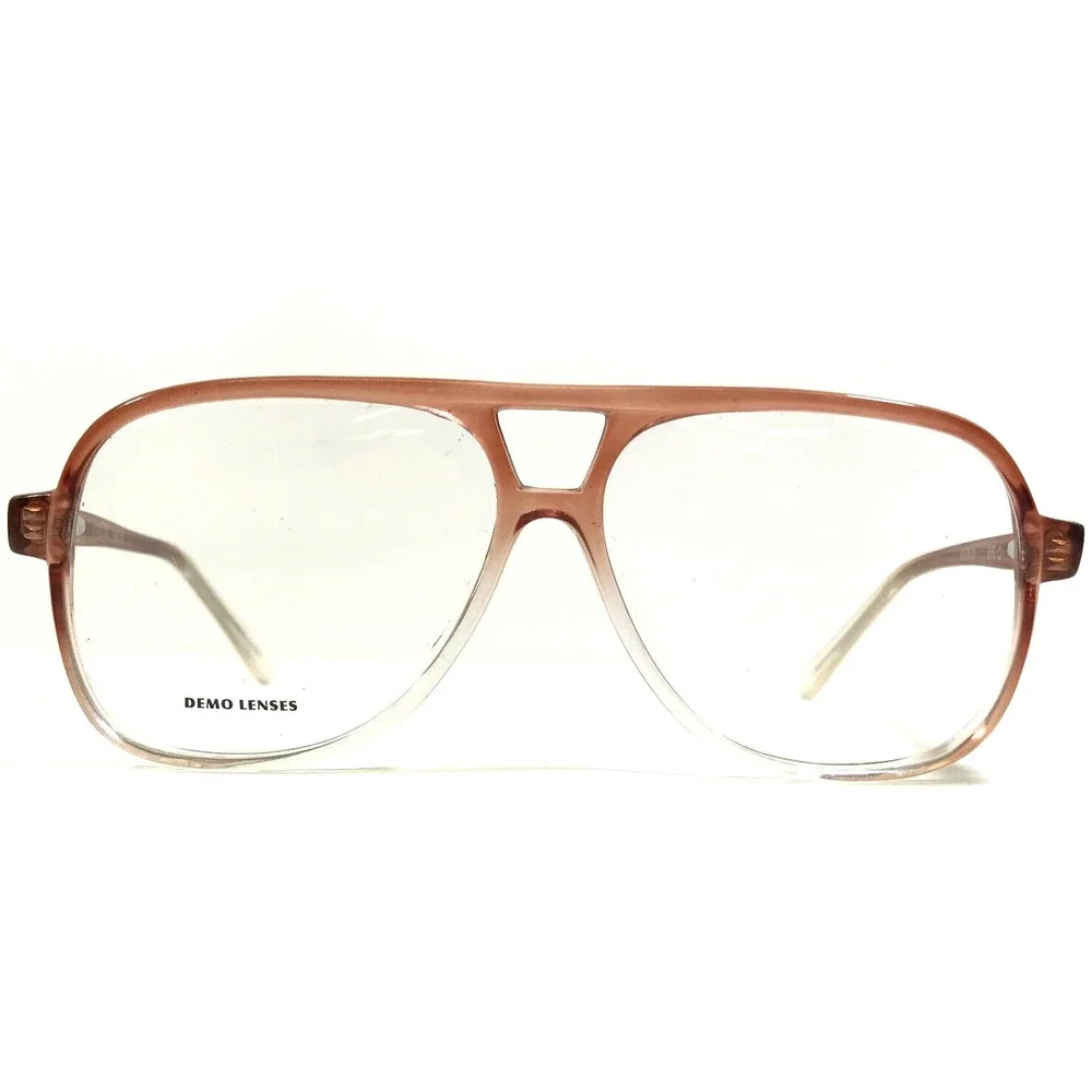 Hudson Eyeglasses Frames EYE Q BROWN Clear Fade Square Full Rim 57-18-145